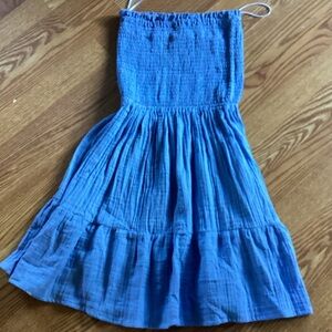 Chic Blue Kids Casual Dress